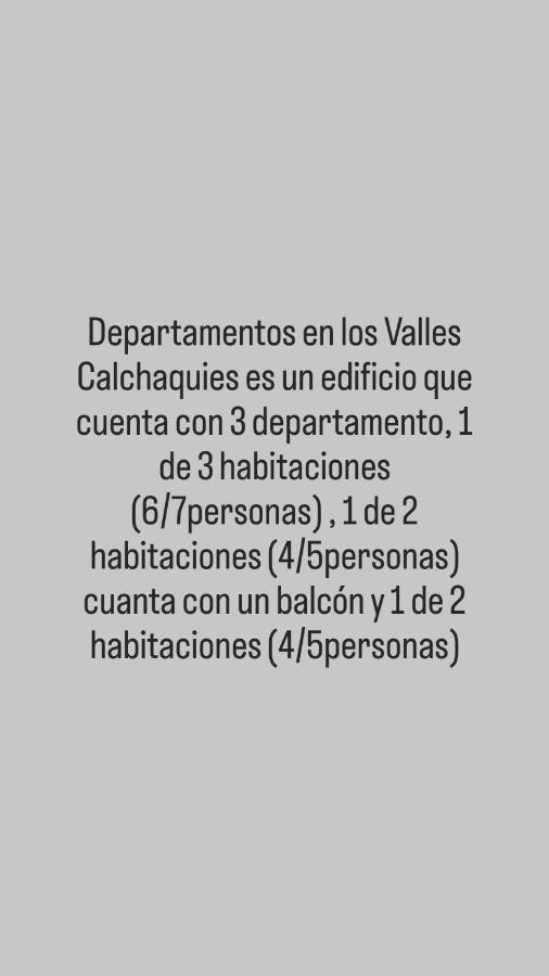 Departamentos En Los Valles Calchaquies Cafayate Zewnętrze zdjęcie